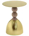 Tov Daleyza Gold Side Table In Gold