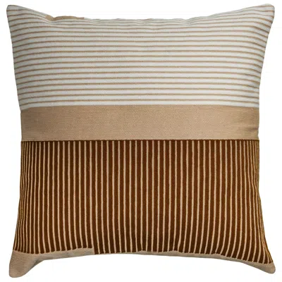 Tov Furniture Deco "desert" 20 Inch Square Pillow In Brown