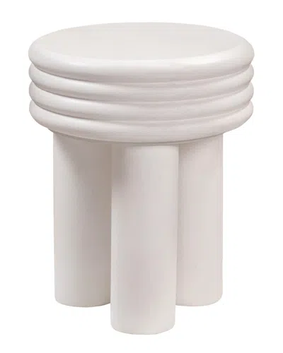 Tov Furniture Delta Ivory Concrete Side Table