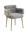Tov Furniture Dente Dining Chair In Gray