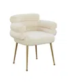 Tov Furniture Dente Dining Chair In White