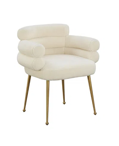 Tov Furniture Dente Dining Chair In White
