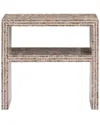 Tov Furniture Derry Lavender Capiz Shell Nightstand