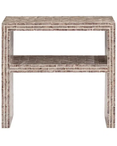 Tov Furniture Derry Lavender Capiz Shell Nightstand