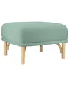 Tov Desiree Velvet Ottoman In Blue
