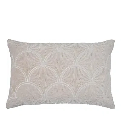 Tov Furniture Destiny Velvet Cushion, 24 X 16 In White