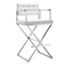Tov Furniture Director Performance Faux Leather Barstool In Metallic