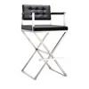 Tov Furniture Director Performance Faux Leather Barstool In Black