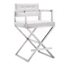 Tov Furniture Director Performance Faux Leather Counter Stool In Metallic