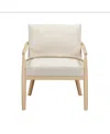 Tov Furniture Dixie Accent Chair In White