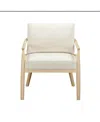 Tov Furniture Dixie Accent Chair In White