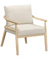 Tov Furniture Dixie Performance Corduroy Accent Chair In White