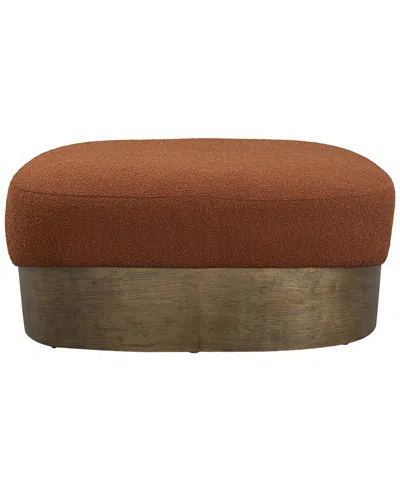 Tov Furniture Domina Boucle Ottoman In Multi