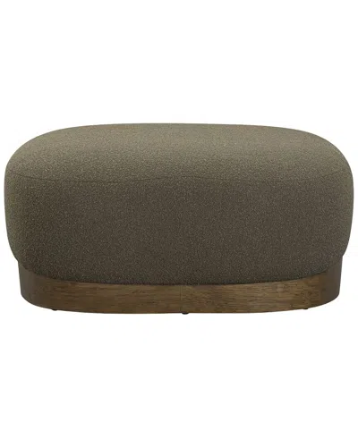 Tov Furniture Domina Boucle Ottoman In Green