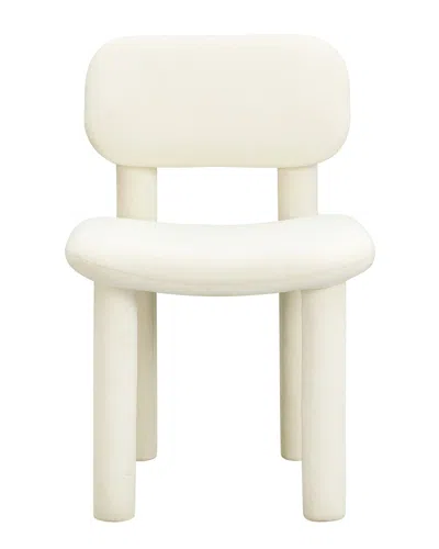 Tov Furniture Elise Velvet Dining Chair In White