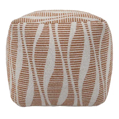 Tov Furniture Ember Woven Pouf In Brown