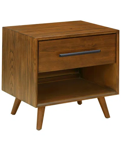 Tov Furniture Emery Pecan Nightstand In Walnut In Brown