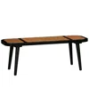 Tov Furniture Emilia Cane Bench In Black