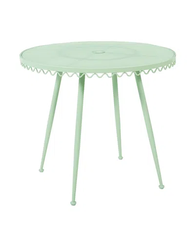 TOV FURNITURE ERICA WROUGHT IRON OUTDOOR CAFE TABLE