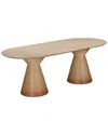 TOV FURNITURE TOV FURNITURE FASSA TERRACOTTA OVAL INDOOR/OUTDOOR DINING TABLE