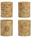 Tov Furniture Fig Natural Burl Drum Side Table