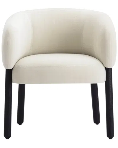 Tov Furniture Foxy Basketweave Chenille Accent Chair In Neutral