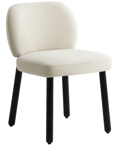 Tov Furniture Foxy Basketweave Chenille Dining Chair In Neutral