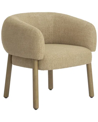 Tov Furniture Foxy Textured Fabric Accent Chair In Brown
