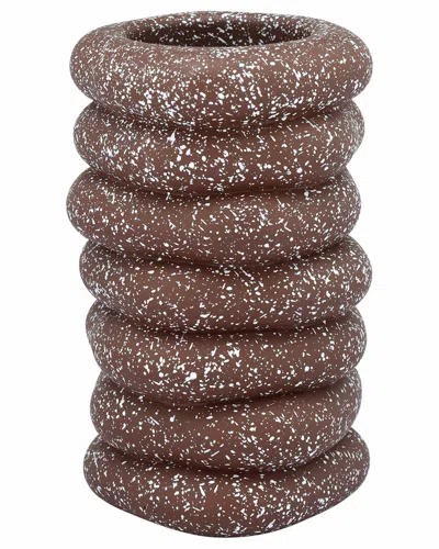 Tov Furniture Gabby Speckled Rust Cairn Vase In Brown