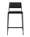 Tov Furniture Gale Performance Vegan Leather Stackable Stools In Black