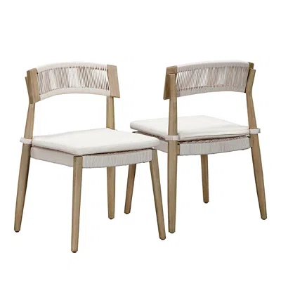 TOV FURNITURE GATA OUTDOOR DINING CHAIR - SET OF 2