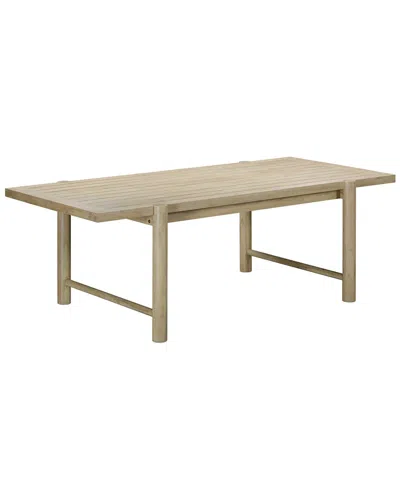 Tov Furniture Gata Outdoor Rectangular Dining Table In White