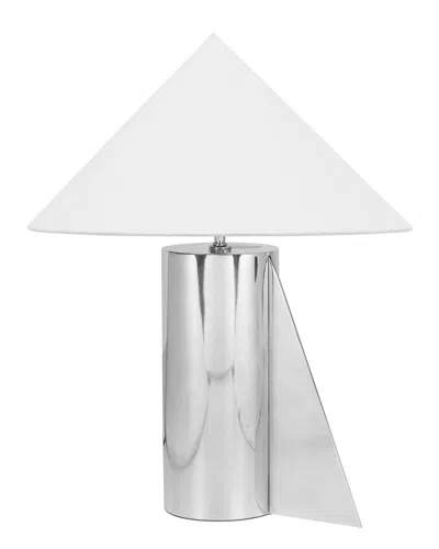 Tov Furniture Geo Angled Table Lamp In Silver