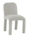 Tov Furniture Georgia Chenille Dining Chair In Grey