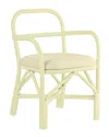 Tov Furniture Ginny Rattan Dining Chair In White