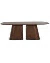 Tov Furniture Gladyss Brown Burl Oval 87 Dining Table