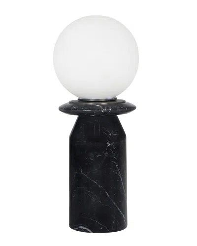 Tov Furniture Globe Marble Lamp In Black