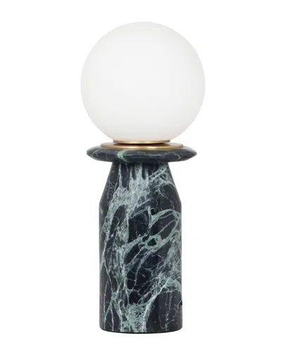 Tov Furniture Globe Marble Lamp In Blue