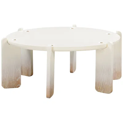 Tov Furniture Gloria 35 1/2"w Natural Oak Creamy Hue Wood Coffee Table