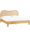 Tov Furniture Grappa Wood & Rattan Bed