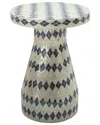 Tov Furniture Halio Checkered Shell Side Table