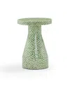 Tov Furniture Halio Shell Side Table In Green