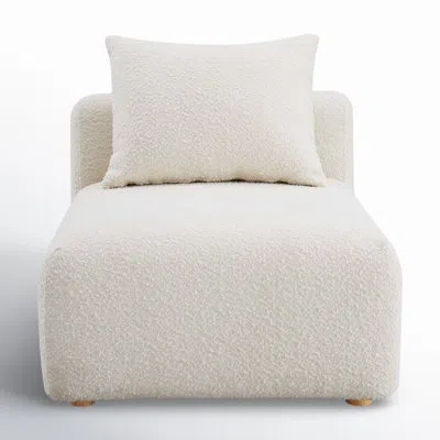 Tov Furniture Hangover Cream Modular Armless Chair In Neutral
