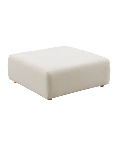 Tov Furniture Hangover Ottoman In White