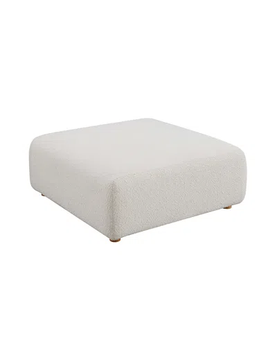 Tov Furniture Hangover Ottoman In White