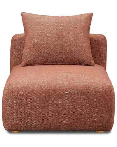 Tov Furniture Hangover Sedona Red Textured Fabric Modular Armless Chair