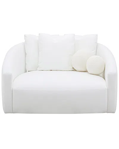 Tov Furniture Hanim Linen Daybed In White