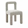 Tov Furniture Hazel Boucle Dining Chair In Gray