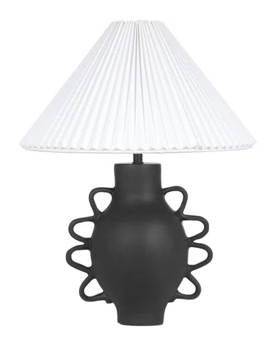 Tov Furniture Hazza Pleated Table Lamp In Black