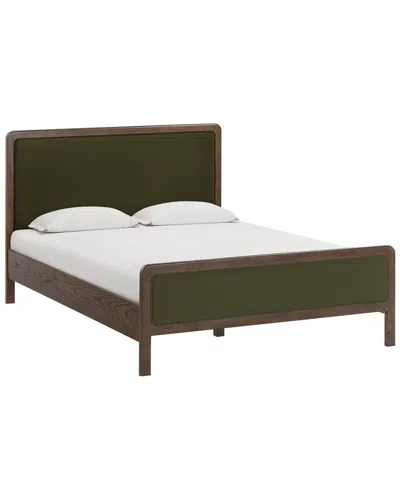 Tov Furniture Hella Velvet Queen Bed In Green